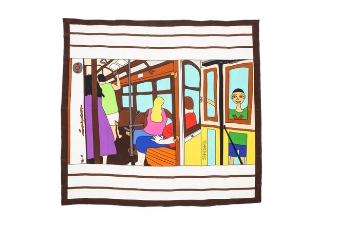 Lenço em seda, €90, Bapho Brasil