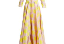 Vestido em algodão, €6065, Carolina Herrera