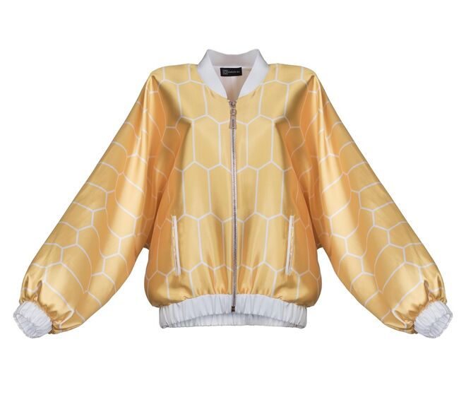 Blusão em seda, €460, Carlos Gil