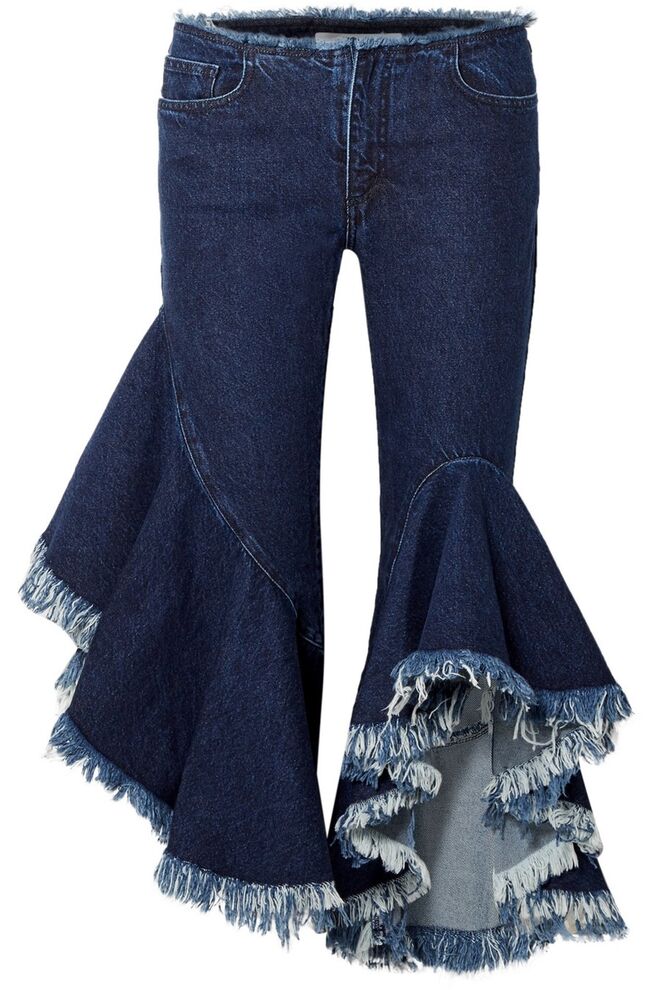 Calças em ganga, €493, Marques’Almeida