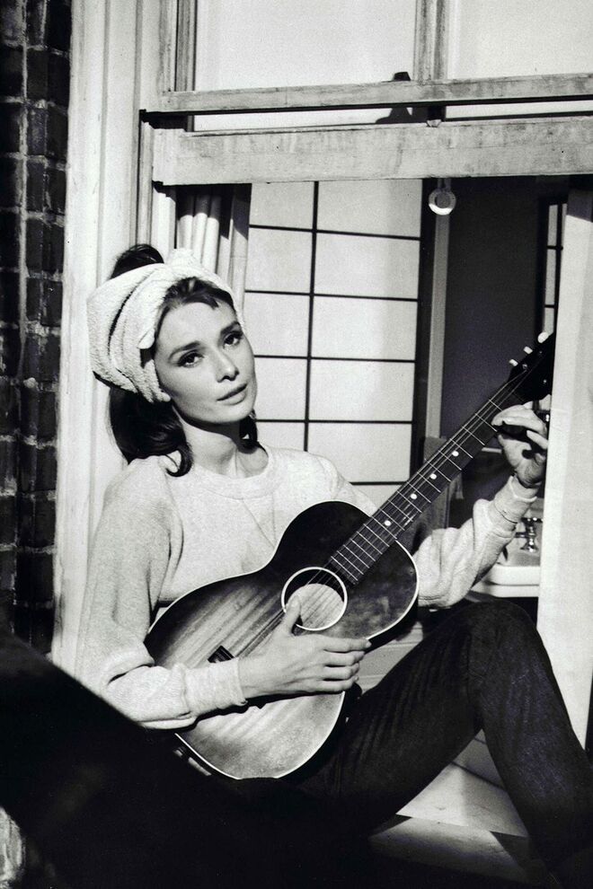 Audrey Hepburn, no filme Breakfast at Tiffany's, 1961