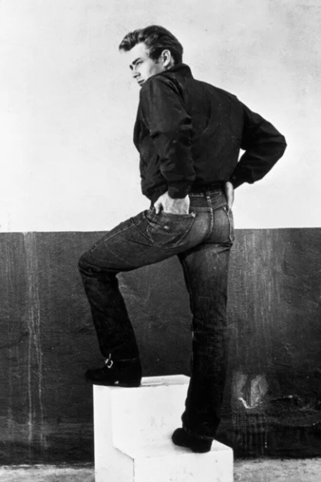 James Dean, no filme Fúria de Viver, 1955