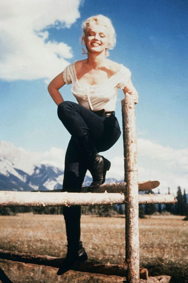 Marilyn Monroe, no filme Rio Sem Regresso, 1954