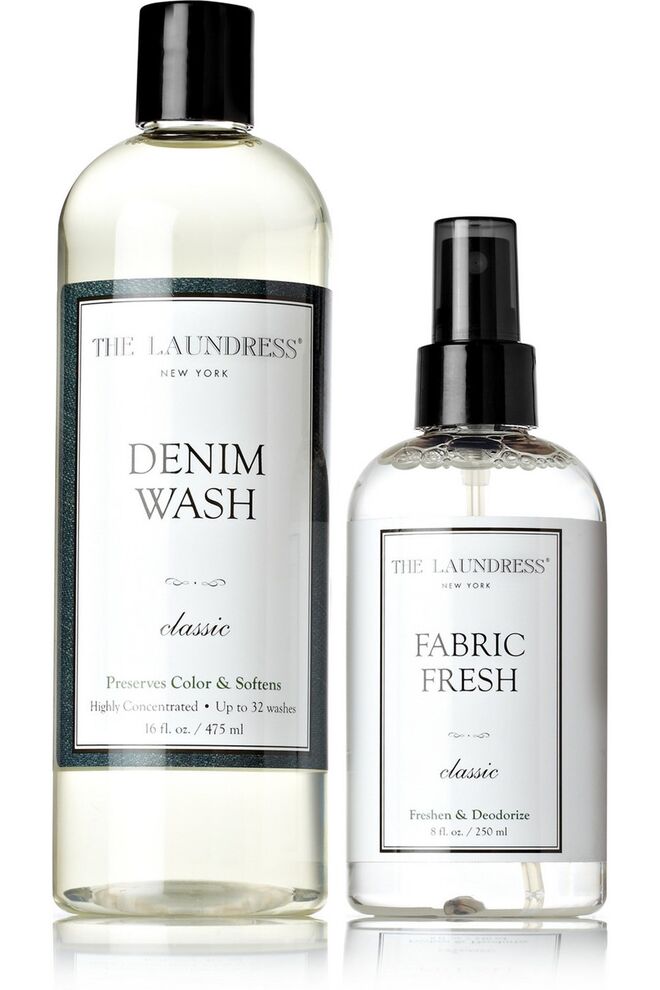 Conjunto de limpeza e preservação de ganga, €45, The Laundress, em net-a-porter.com