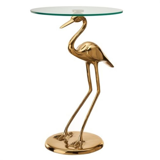 Mesa de apoio em metal e vidro, €295, Pols Potten 