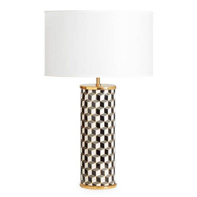 Candeeiro de mesa Carnaby em porcelana, €557, Jonathan Adler  