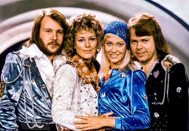 Abba da Suécia, vencedores da Eurovisão 1974