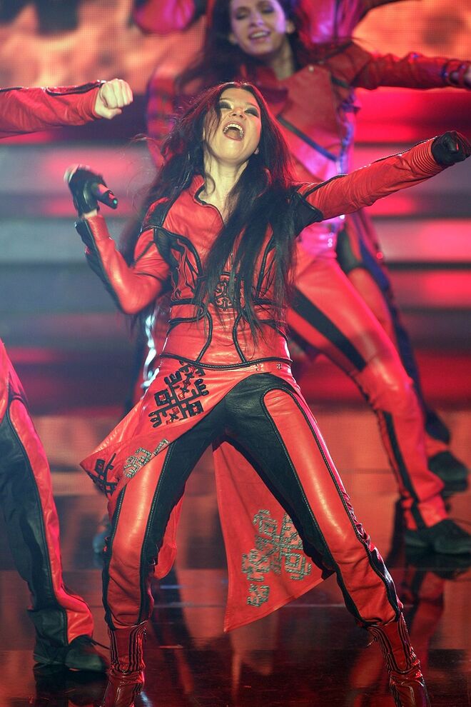 Ruslana da Ucrânia, vencedora da Eurovisão 2004
