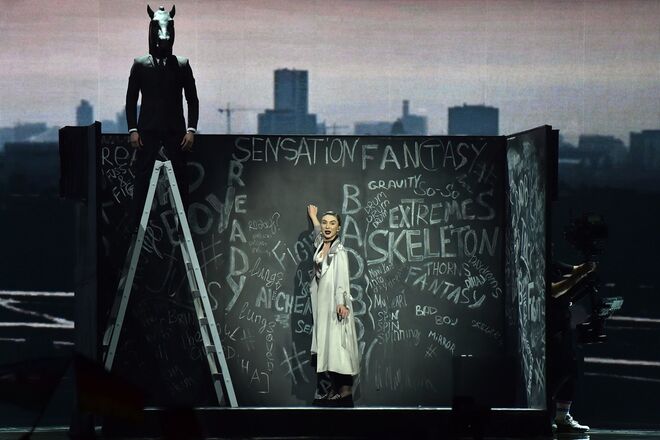 Dihaj do Azerbaijão, na final da Eurovisão 2017