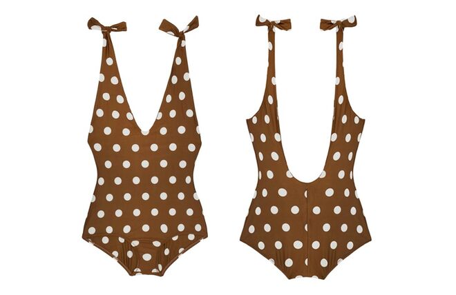 Lisa Low Leg One Piece - Stomp the Divots, US$158 (aproximadamente €132,40), Sidway, em www.sidway.com 