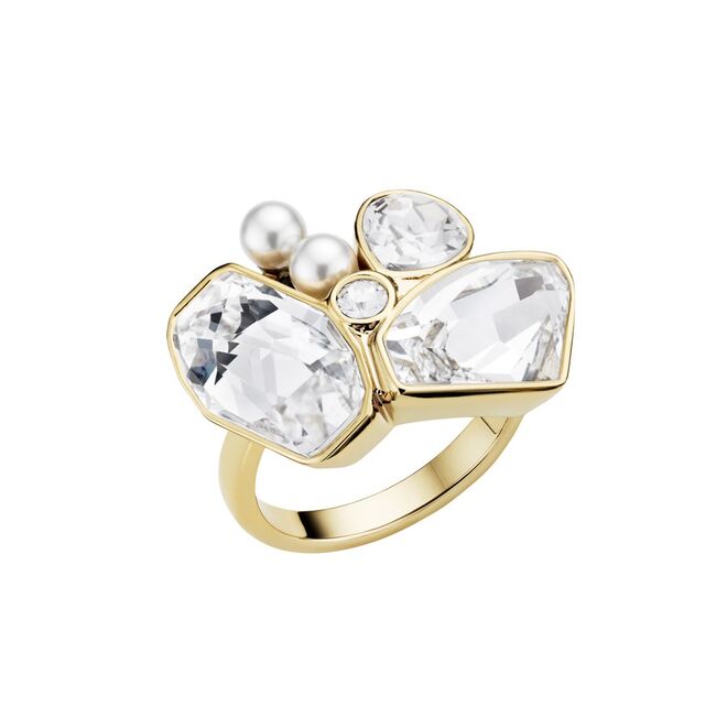 Anel em ródio e cristais, €179, Atelier Swarovski by Jason Wu