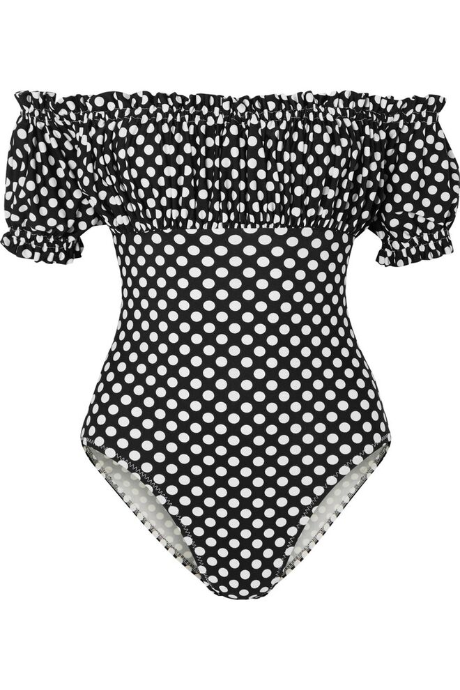 Fato de banho em poliamida, €191, Norma Kamali