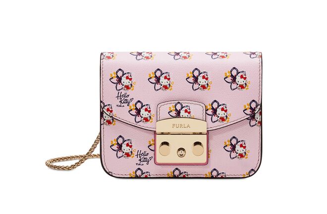 Metropolis Hello Kitty mini crossbody Magnolia, €295, Furla
