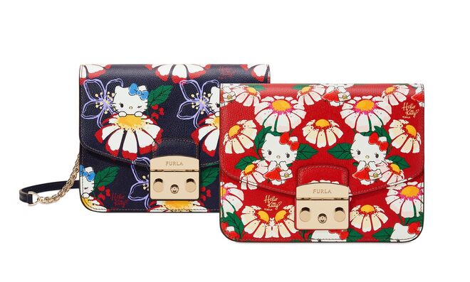 Metropolis Hello Kitty crossbody, €350 cada, Furla