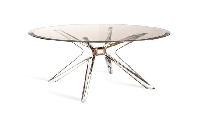 Mesa Blast em policarbonato, Philippe Starck para Kartell (preço sob consulta)