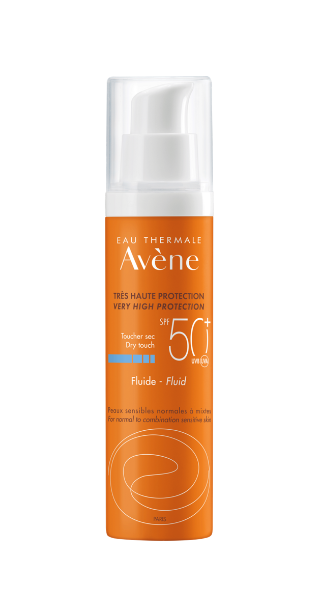 8. Não nos bronzeamos com um FPS 50+ | Fluide Visage SPF 50+, €18,70, Avène