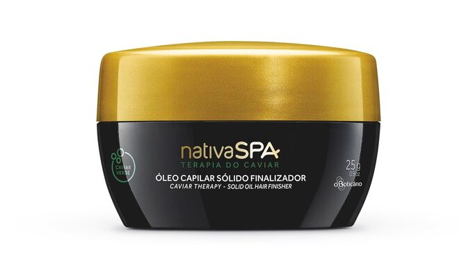 1. O óleo nutre o cabelo | Óleo Capilar Sólido Finalizador Reparação Absoluta, €19,99, O Boticário