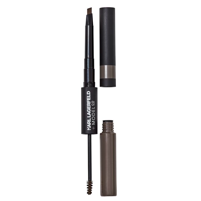 Karl Lagerfeld + ModelCo More Brows Fiber Brow Gel & Crayon Duo no tom Medium/Dark, edição limitada, €24,95, ModelCo, na Douglas