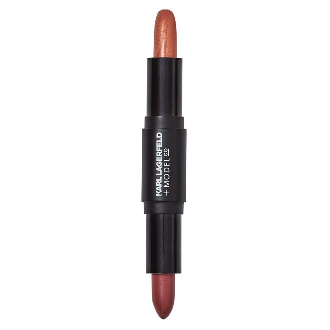 Karl Lagerfeld + ModelCo Custom Lipstick Shade & Sculp Duo no tom Lucy and Emily, edição limitada, €25,95, ModelCo, na Douglas