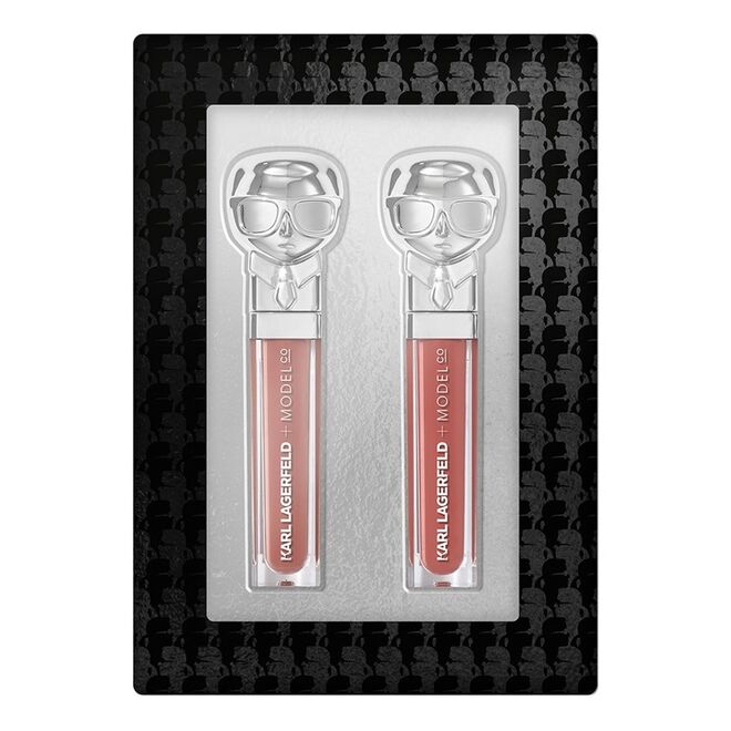 Karl Lagerfeld + ModelCo Lip Lights Gloss Gift Set com os tons St. Tropez Sunset e Ramatuelle, edição limitada, €28,95, ModelCo, na Douglas