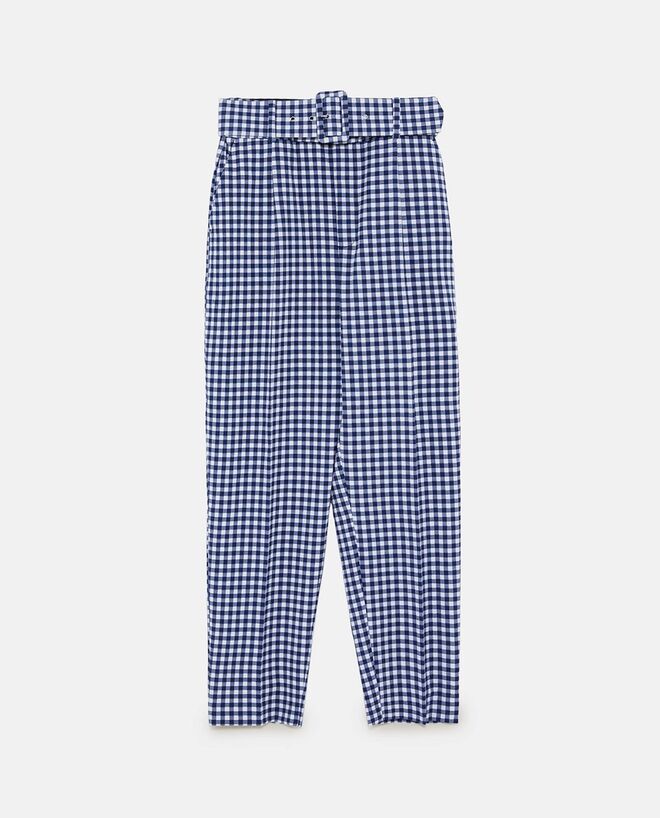 Calças de cintura alta com cinto, €29,95, Zara
