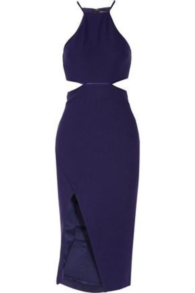 Vestido azul com recortes, €69, Cinq à Sept, TheOutnet.com