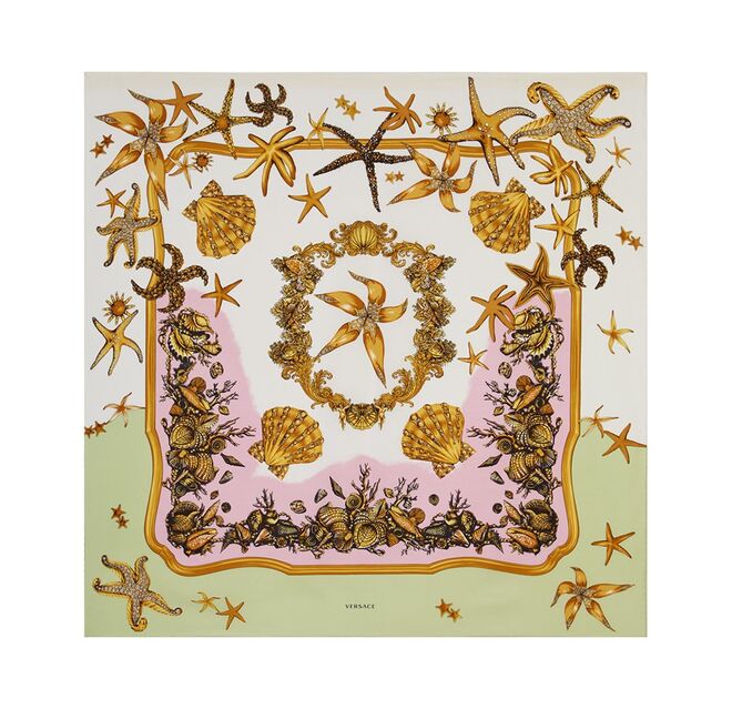 Trésor de La Mer Silk Foulard, €350, Versace 