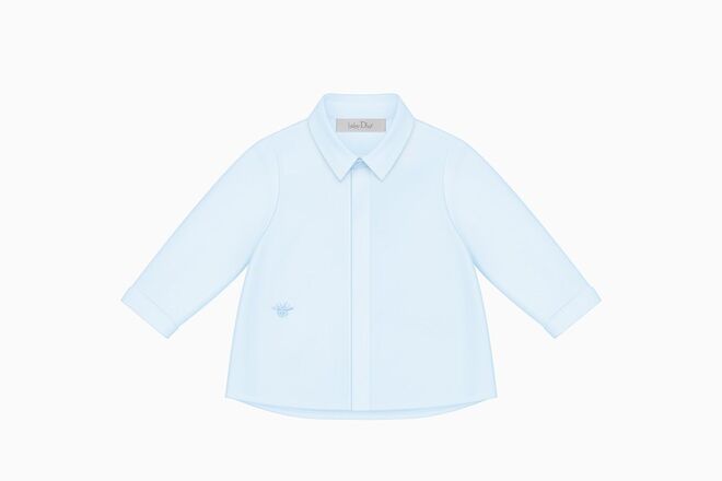 Camisa em Popeline de Algodão Azul, preço sob consulta, Dior