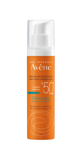 Pele oleosa de tendência acneica: fluido com SPF 50+, de toque seco e efeito matificante