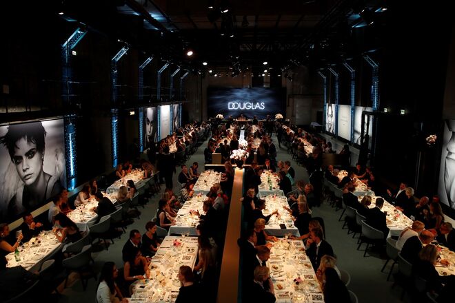 O jantar de lançamento do novo visual da Douglas, em Berlim.