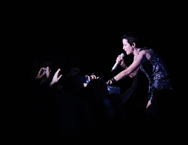 Dolores O'Riordan, dos The Cranberries, em 2009