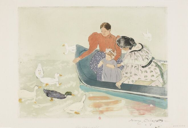 Le Repas des canards, de mary Cassat, 1895. Exposição Mary Cassat – Uma Impressionista Americana em Paris, no Museu Jacquemart- André, em Paris. 