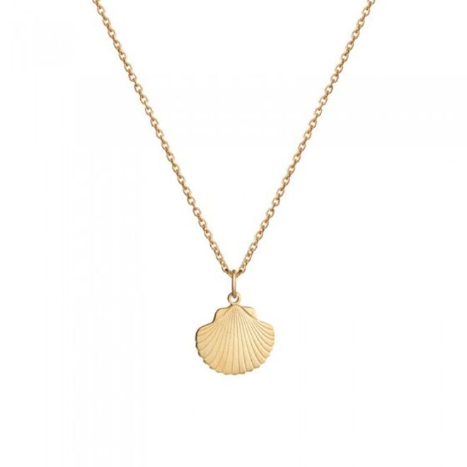 Colar com concha em prata, €35, Omnia