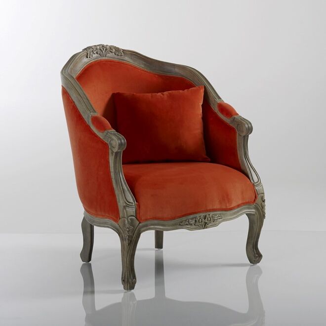 Cadeirão bergère em veludo Nottingham, €549, La Redoute