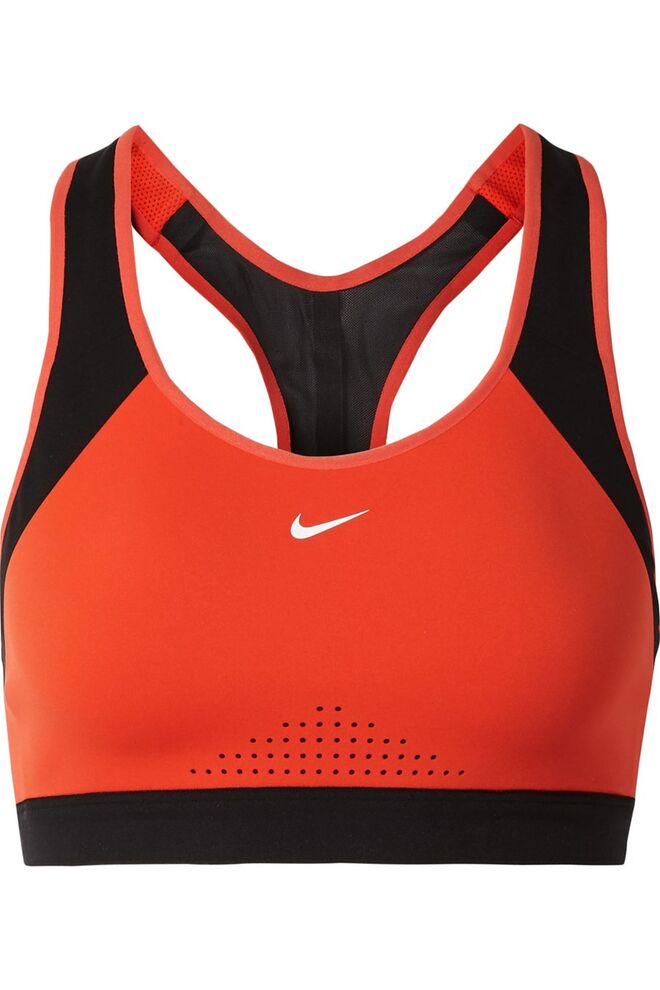Top de desporto Motion Adapt mesh-trimmed Dri-FIT, €55, Nike, net-a-porter.com