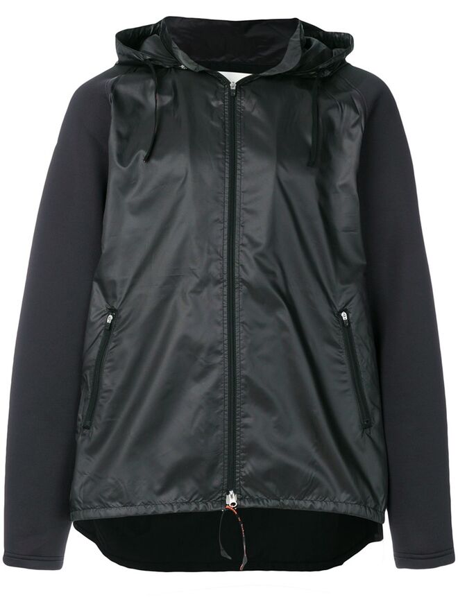 Multi-fabric hooded jacket, €144, Adidas by Kolor, em Farfetch