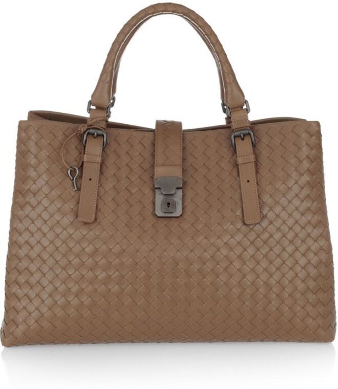 Roma Intrecciato Leather Tote