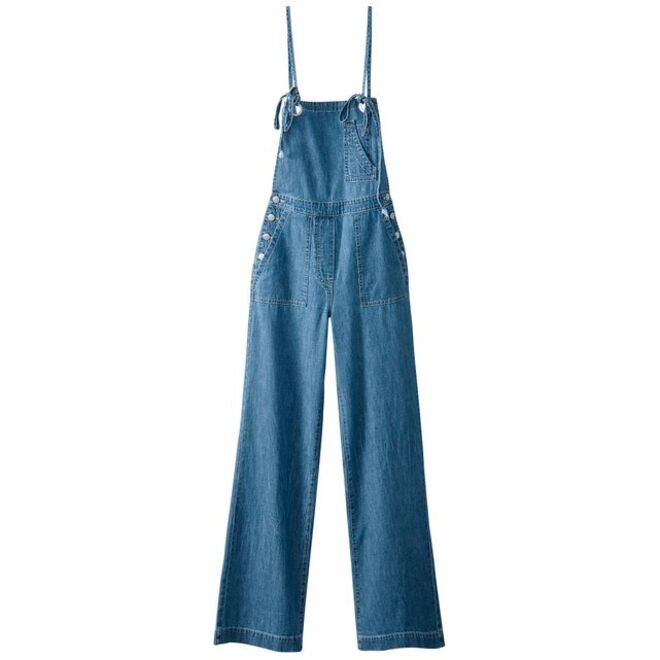 Jardineiras de ganga corte largo, €59,99, La Redoute Collections, La Redoute 