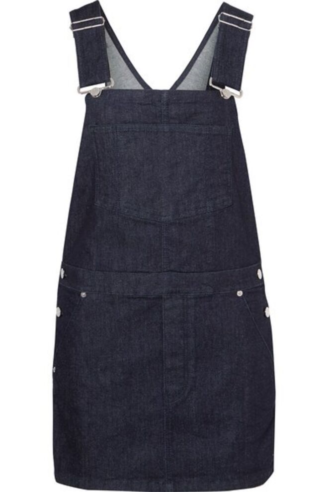 Jardineiras vestido de ganga escura, €890, Givenchy, net-a-porter.com