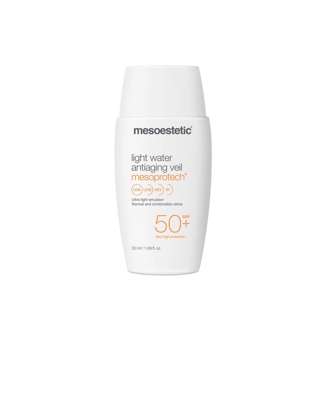 Light Water Antiageing Veil Mesoprotech SPF50+, €29,75, Mesoestetic