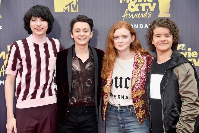 Finn Wolfhard, Noah Schnapp, Sadie Sink e Gaten Matarazzo