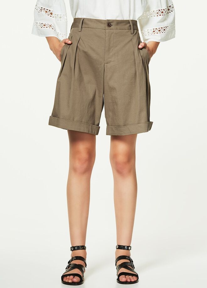 Calções de cintura subida, €138, Liu Jo