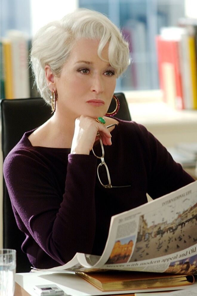 Meryl Streep em O Diabo Veste Prada (2006)