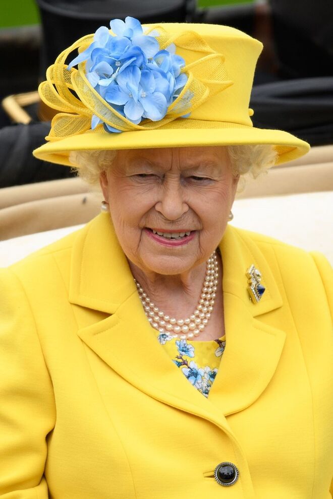 Rainha Isabel II, no primeiro dia da Royal Ascot