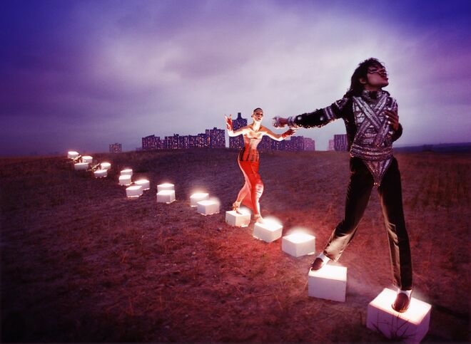 An Illuminating Path, de David LaChapelle, 1988. Exposição Michael Jackson: On the Wall, na National Portrait Gallery, em Londres.
