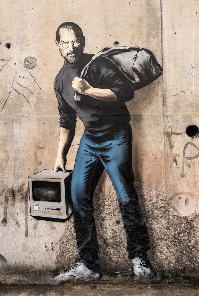 Banksy pinta oito obras nas ruas de Paris