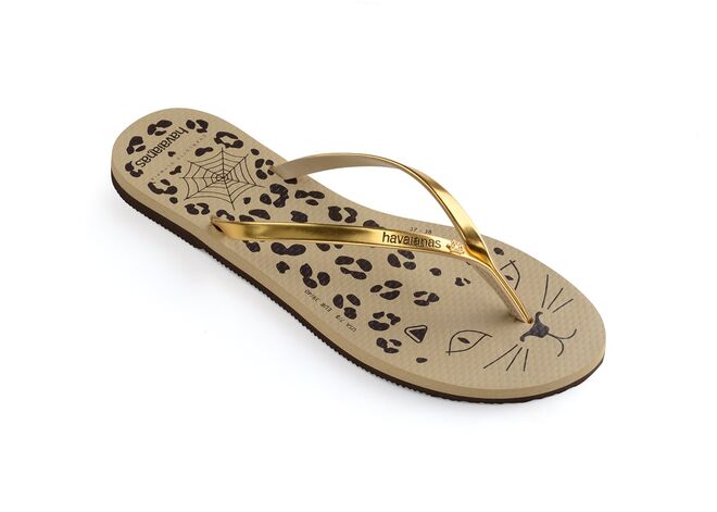Charlotte Olympia #Purrrfect10, edição limitada, €60, Havaianas