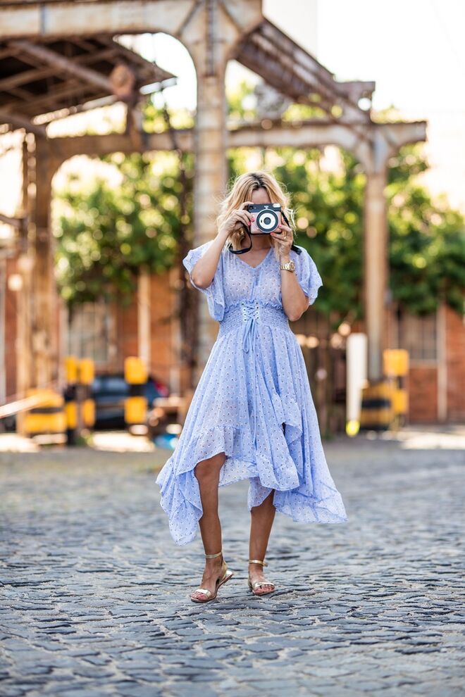 Vestido, Cubic | Sandálias, Zara | Máquina, Instax Square SQ6 | Maquilhagem: Ana Filipa