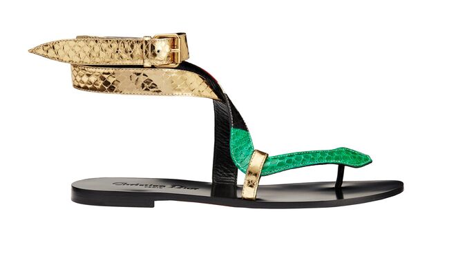 Sandálias Poison-D em pele, €790, Dior 