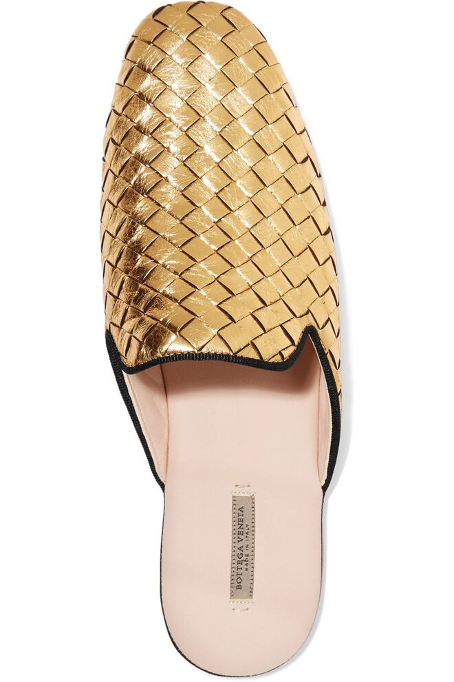 Slippers, €490, Bottega Veneta 